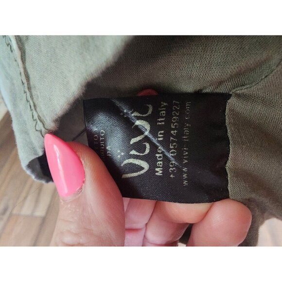 Vivi Made in Italy Abstract Boho Cotton Metal‎ Dress - Picture 9 of 9